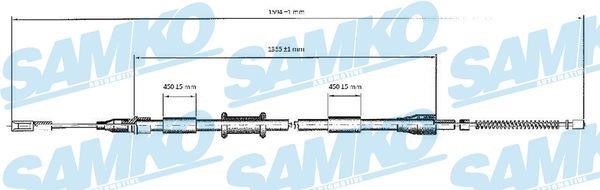 Samko C0038B Cable Pull, parking brake C0038B