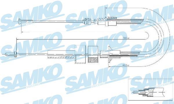 Samko C0041C Clutch cable C0041C