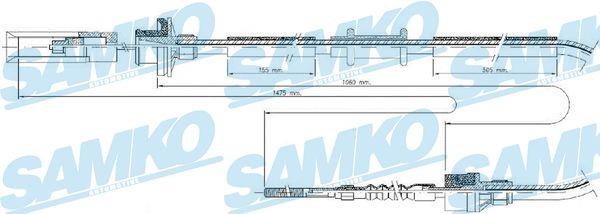 Samko C0046C Clutch cable C0046C