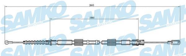 Samko C0049B Cable Pull, parking brake C0049B