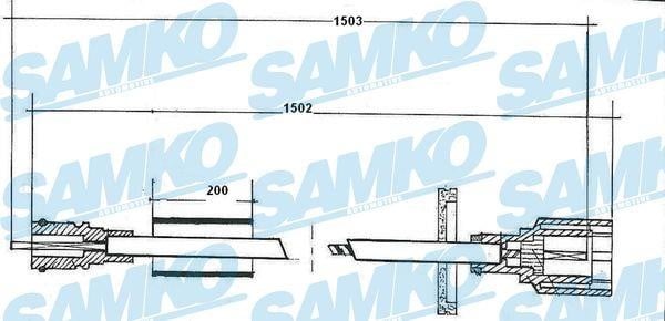 Samko C0053SP Cable speedmeter C0053SP