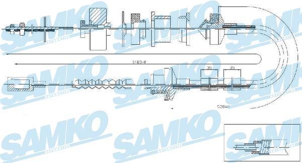 Samko C0056C Clutch cable C0056C