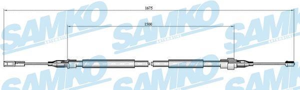 Samko C0057B Cable Pull, parking brake C0057B