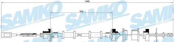 Samko C0059C Clutch cable C0059C