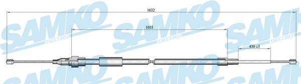 Samko C0063B Cable Pull, parking brake C0063B
