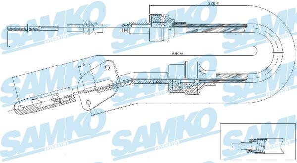 Samko C0064C Clutch cable C0064C