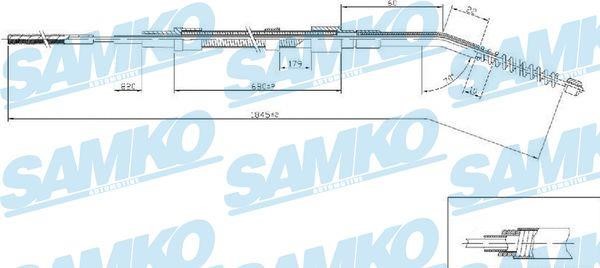 Samko C0067B Cable Pull, parking brake C0067B