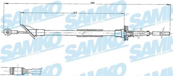 Samko C0067C Clutch cable C0067C