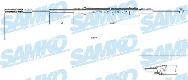 Samko C0079B Cable Pull, parking brake C0079B
