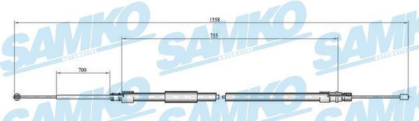 Samko C0080B Cable Pull, parking brake C0080B