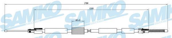 Samko C0003B Cable Pull, parking brake C0003B