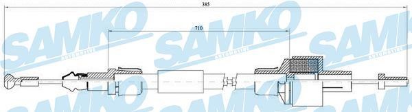 Samko C0081C Clutch cable C0081C