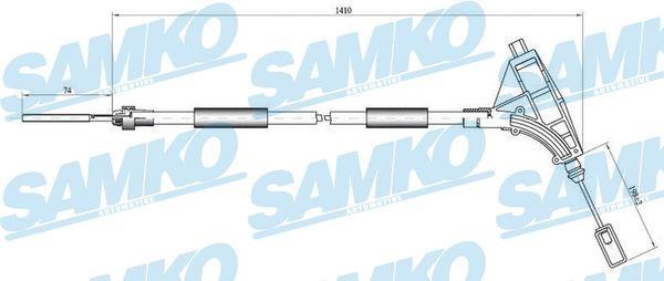 Samko C0010B Cable Pull, parking brake C0010B