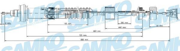 Samko C0028C Clutch cable C0028C