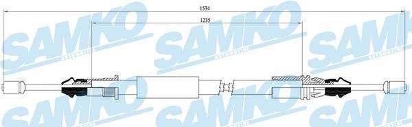 Samko C0108B Cable Pull, parking brake C0108B