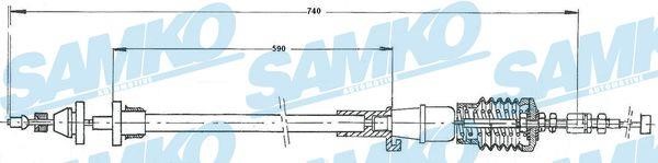 Samko C0115A Accelerator cable C0115A