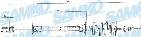 Samko C0144C Clutch cable C0144C