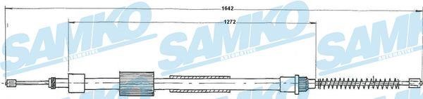 Samko C0125B Cable Pull, parking brake C0125B