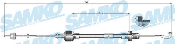 Samko C0126C Clutch cable C0126C