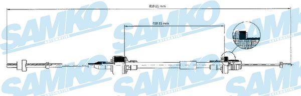 Samko C0128C Clutch cable C0128C