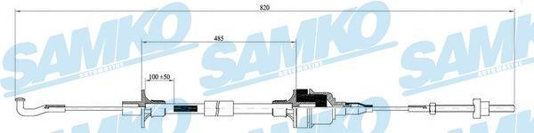 Samko C0129C Clutch cable C0129C