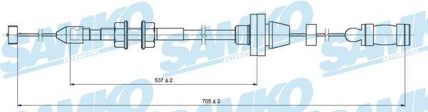 Samko C0130A Accelerator cable C0130A