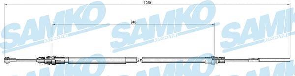 Samko C0130B Cable Pull, parking brake C0130B
