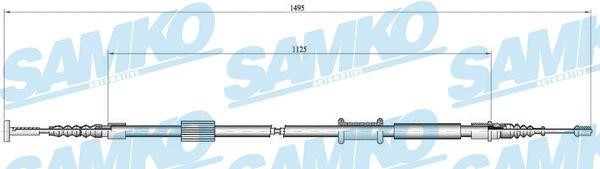 Samko C0157B Cable Pull, parking brake C0157B