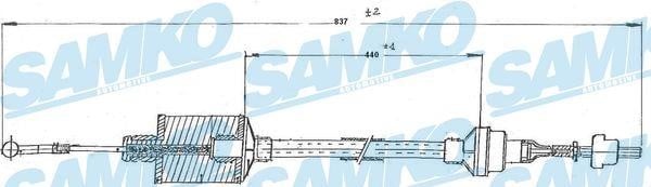 Samko C0159C Clutch cable C0159C