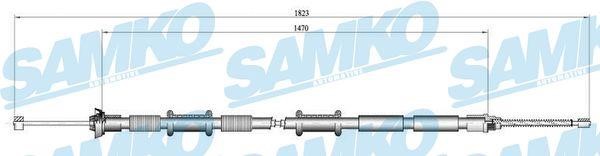 Samko C0167B Cable Pull, parking brake C0167B