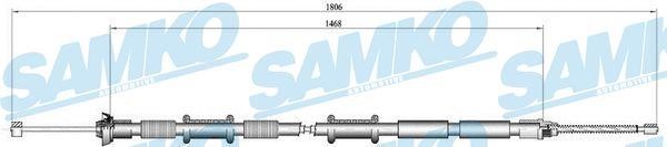 Samko C0168B Cable Pull, parking brake C0168B