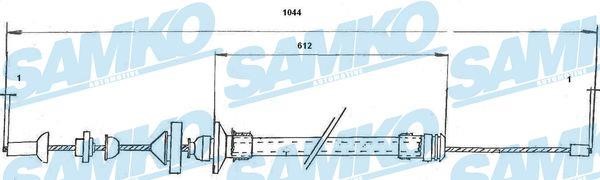 Samko C0176C Clutch cable C0176C