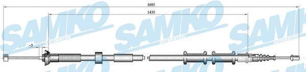 Samko C0180B Cable Pull, parking brake C0180B