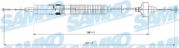Samko C0266C Clutch cable C0266C