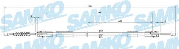 Samko C0267B Cable Pull, parking brake C0267B