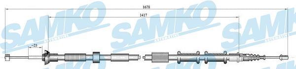 Samko C0181B Cable Pull, parking brake C0181B