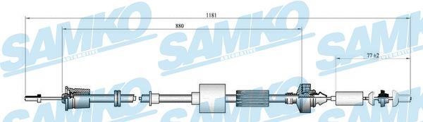 Samko C0185C Clutch cable C0185C