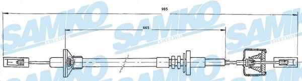 Samko C0271C Clutch cable C0271C
