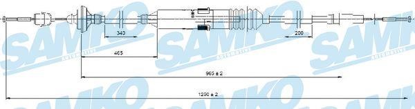 Samko C0276C Clutch cable C0276C