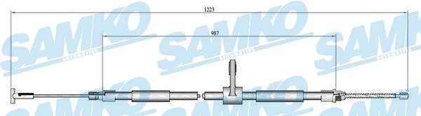 Samko C0189B Cable Pull, parking brake C0189B
