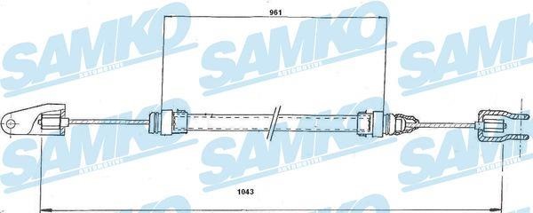 Samko C0189C Clutch cable C0189C
