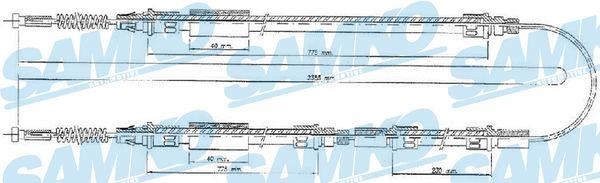 Samko C0278B Cable Pull, parking brake C0278B