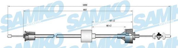 Samko C0191C Clutch cable C0191C