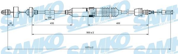 Samko C0198C Clutch cable C0198C
