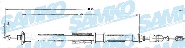 Samko C0199B Cable Pull, parking brake C0199B