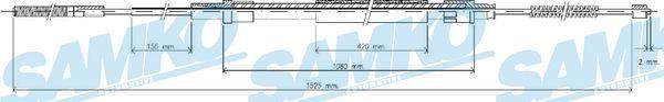 Samko C0303B Cable Pull, parking brake C0303B