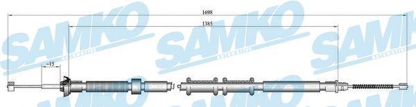 Samko C0307B Cable Pull, parking brake C0307B