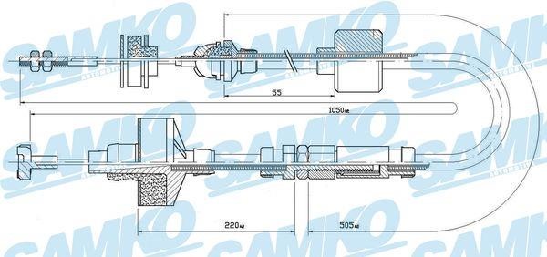 Samko C0309C Clutch cable C0309C