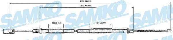 Samko C0211B Cable Pull, parking brake C0211B