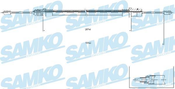 Samko C0212B Cable Pull, parking brake C0212B